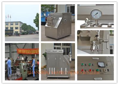 China Food and Drink 2 stage milk homogenizer Machine 2500 L/H 900 bar for sale