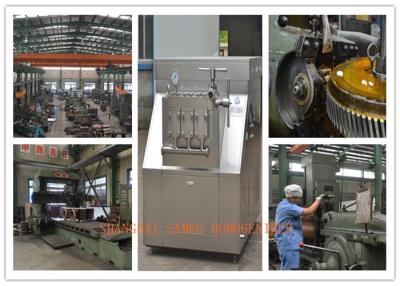 China Two stage homogenizing system Milk Homogenizer Machine 3 plungers for sale