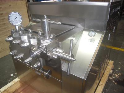 China Sanitary Ice Cream Homogenizer Machine With PLC Control Convenient for sale