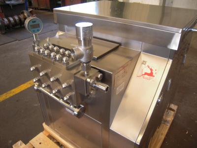 China Manual Operate Two Stage Homogenizer With Manual Pressure Adjustment for sale