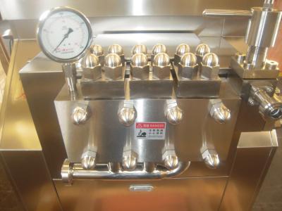 China 6000L/H Food Drink Liquid Homogenizer Machine Two Stage for sale