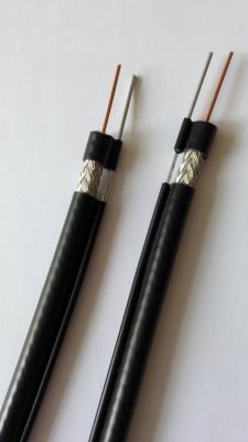 Chine Câble coaxial de liaison de Digital de 75 ohms, bouclier de PVC de noir plat de câble coaxial de liaison tri à vendre