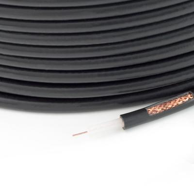China Cable coaxial sólido del cobre RG213, cable de 50 ohmios con la chaqueta de PVC para la transmisión de la fecha en venta