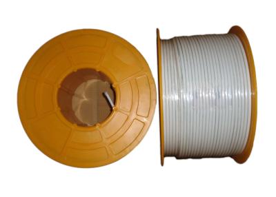 China Cable coaxial de acero revestido de cobre del ohmio RG11 del conductor 75 con el cable de vídeo estabilizado ULTRAVIOLETA de la banda ancha de la chaqueta CATV en venta