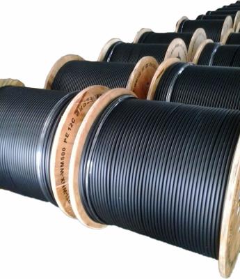 China Feeder Distribution Cable565  Seamless Aluminum Tube Trunk Aerial Cable with Messenger for sale