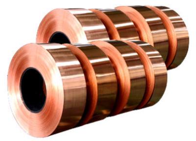 China Tiras electrónicas del cobre, cinta larga del cobre de la longitud para el cable de transmisión en venta