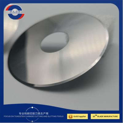 China 100x15x0.35 Circular Tungsten Carbide Paper Slitter Blades for sale