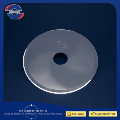 China Mirror Polishing Tungsten Carbide Blade Circular Slitter For Cigarette Making Machines for sale