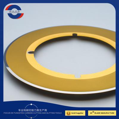 China Golden Coated 230x135x1.1 1/6 Circular Blade Cutter Round Knife for sale