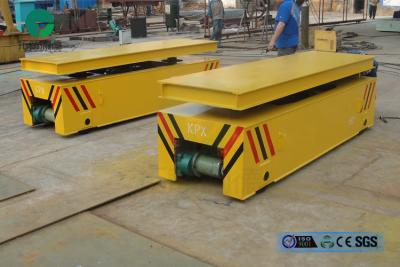 China steel box beam structure hydraulic lifting table rail transport trolley for sale