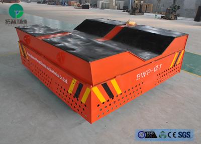 China Heavy duty 300mm rubber wheel steel coil industrial trackless transfer cart for sale