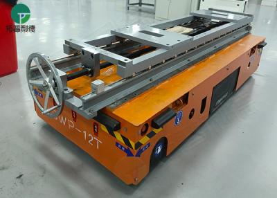 China Warehouse Transfer Battery Motorized Trackless Trolley en venta