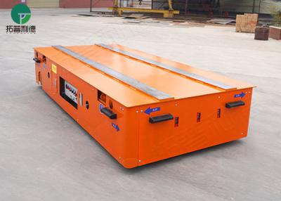 China Electric Assembly Line Battery Power Trackless Transfer Cart 40 Ton en venta