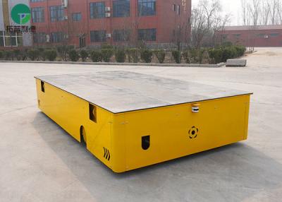 China Steerable Flatbed Cargo Heavy Duty Electric Platform Trolley en venta