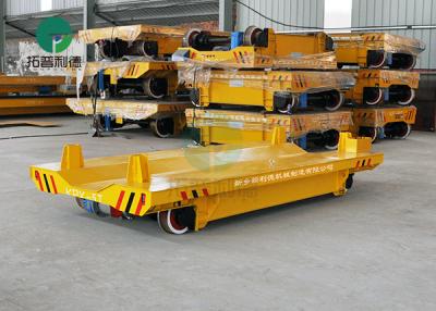 China 1-300Ton Pipe Factory Transport Steerable Copper Coil Handling Vehicle Powered Drivable Transfer Cart With V-Deck for sale