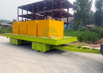 China Material Handling Platform Motorless Towed Transfer Carts With Draw Bar for sale