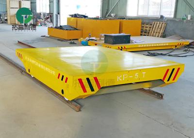 China Towed Pallet Transfer Heavy Duty Rail Flatbed Carts Interbay Transfer Vehicle for sale