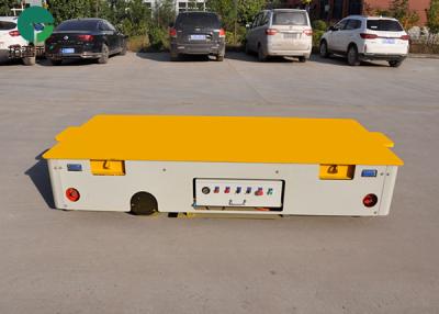 China Trackless rechargeable electric steerable flatbed transfer cart for sale