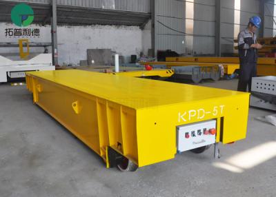 China 5 Tons Bulk Material Handler Warehouse Tow Cart Electrical With Flat Bed for sale