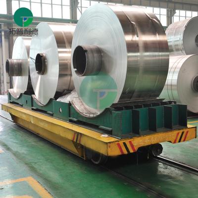 China Steel factory cable power supply rail aluminum coil handling cart for sale
