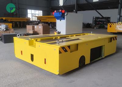 China 10 Ton copper bar handling electric steerable trackless transfer cart for sale