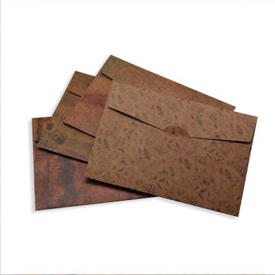 China Thick Brown C5 Invoice Gift Card Envelopes Special Printing for School office for sale