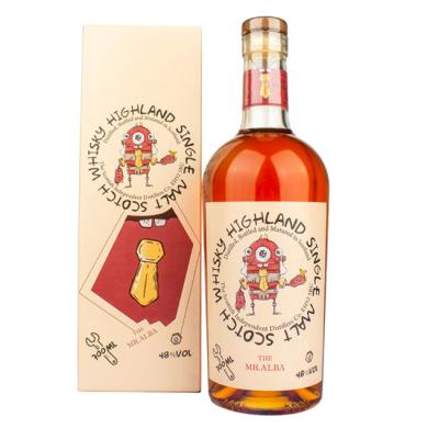 China Waterproof Embossed Whiskey Wine Bottle Sticker Printing for sale