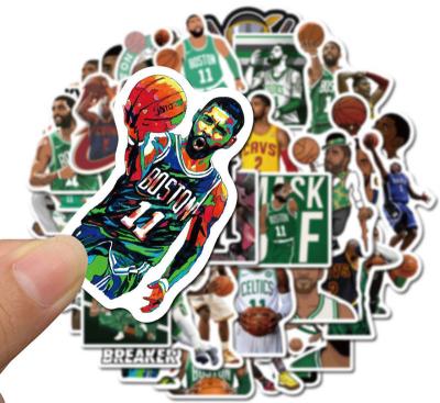 China Odm NBA Celebrity Sneaker Die Cut Vinyl Stickers Decals For Refrigerator Phone for sale