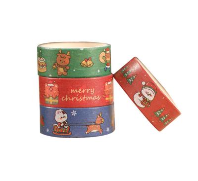 China Custom Washi Paper Tape Hand Account Stickers For Scrapbook Diary Stationery for sale