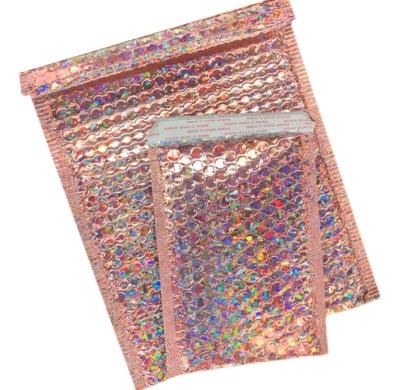 China Holographic Poly Metallic Bubble Envelopes Mailer For Shipping for sale