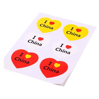 China Red Five Pointed Star Red Flag Sticker For Advertising Decoration for sale