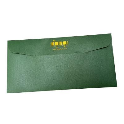 China Glossy Art Paper Fluorescence Green Gift Envelope Customized Printing for sale