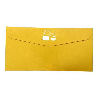 Chine Coutume orange d'enveloppe de papier d'emballage Manille imprimée avec Logo Or String à vendre