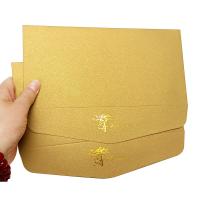 China Druk Mini Kraft Paper Envelopes Gold voor Verpakking Post Te koop