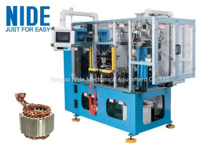 China Máquina de cordón del alambre del estator del motor eléctrico de 4 estaciones/máquina azul de Lacer de la bobina en venta
