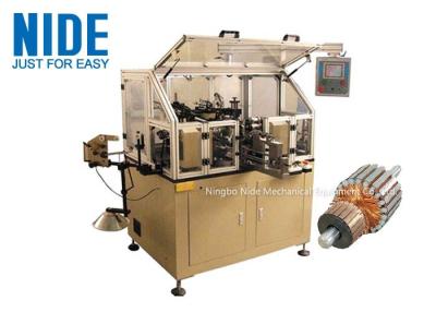 China Manual Motor Rotor Winding Machine Touch Screen For Hook Type Commutator Armature for sale