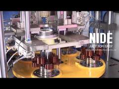 Automatic induction motor stator production line for electric motor manufacturing