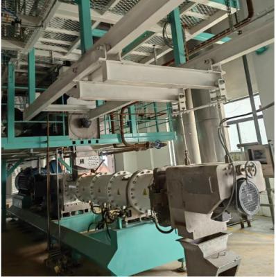 China Double Screw Floating Fish Feed Pellet Making Machine 8-12t/h Capacity for sale