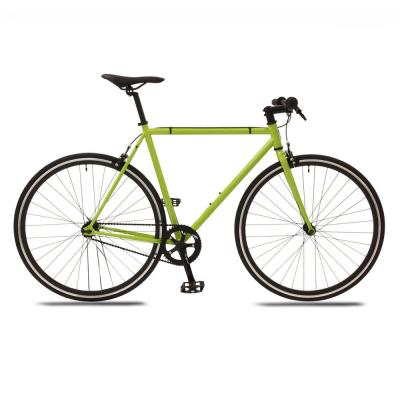 China Fixie Bike Messenger -Green Cheap Single Speed Fixed Gear Bikes for sale