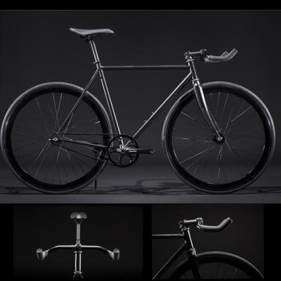 China Single Speed 700c Steel Frame Gear Road Racing Fixed Gear Bicycle for sale