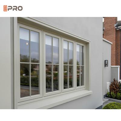 China Impact Resistant Aluminum Casement Windows With Blinds Between Glass Opening 180 Degree for sale