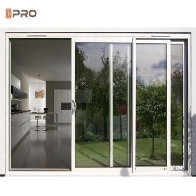 China Thermal Break Steel Windows Aluminium Sliding Glass Doors Electrophoresis AS2047 for sale