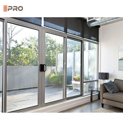 中国 House Exterior Thermal Break Aluminium Glass Window And Door Heavy Duty Patio Sliding Doors 販売のため