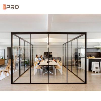China Meeting Room Restaurant Smart Glass Partition Wall Aluminum Interior Divider 8mm for sale