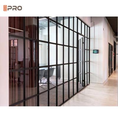 China 10mm Thick Modern Office Partitions Clear Safety Toughened Glass Tempered 1/2'' for sale