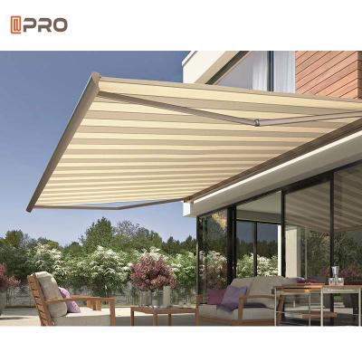 China OEM Retractable Cassette Awning With Aluminium Frame Pvc Material Waterproof for sale