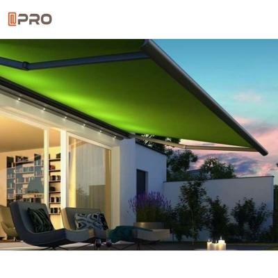 China Retractable Modern Aluminum Pergola Cassette Awning With Frame Pvc Waterproof for sale