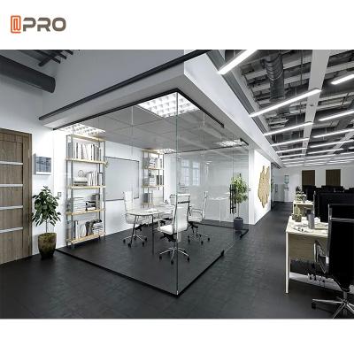 China Building Tempered Clear Glass Modern Office Partitions Frosted Glass Wall Partition for sale