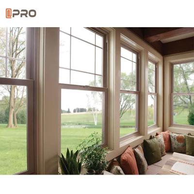 China Air Proof Aluminum Sash Windows Triple Glass Double Hung Window For Home for sale