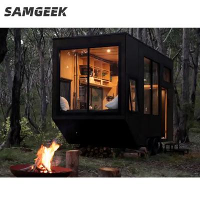 China Quick Assembled Sound Proof Glass Custom Tiny Prefab House Steel Frame Home for sale